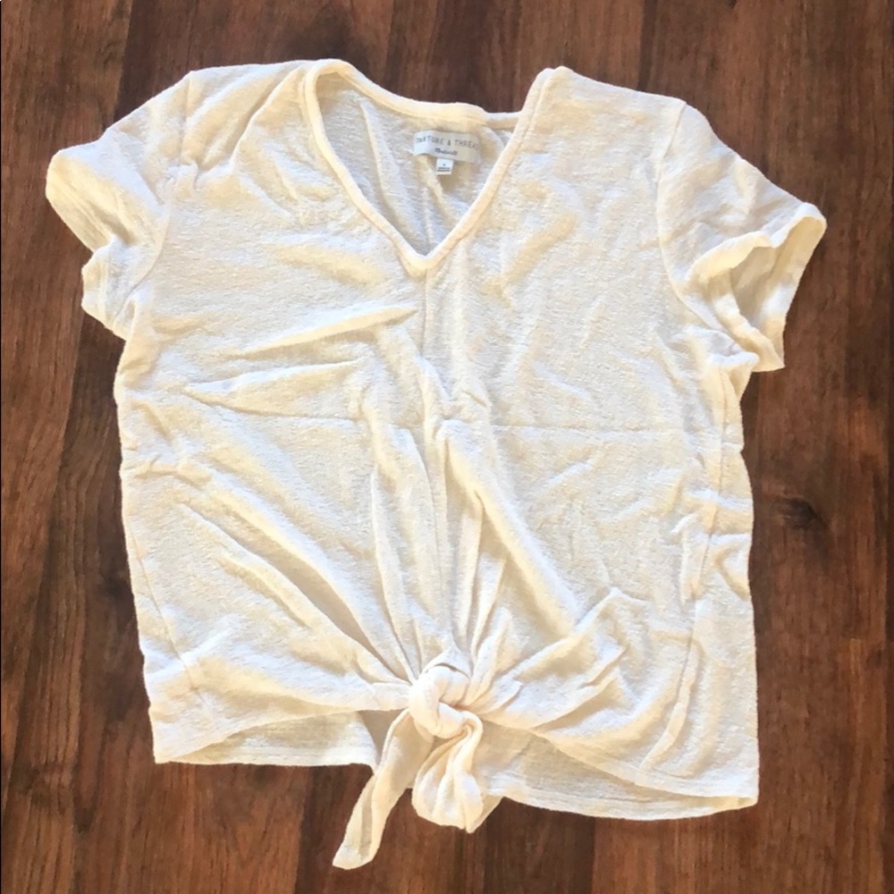Madewell Texture & Thread Short Sleeve Top S EUC